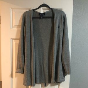 Chase employee attire grey sweater - women’s Large
